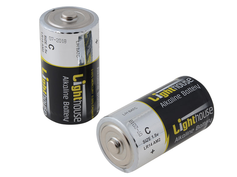 Lighthouse C LR14 Alkaline Batteries 6200 mAh (Pack 2) L/HBATC