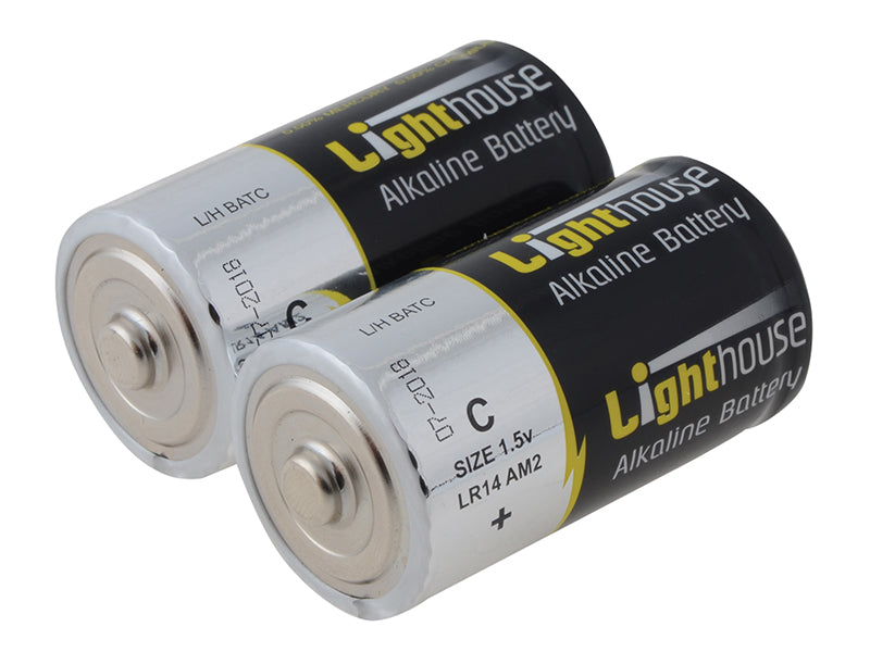 Lighthouse C LR14 Alkaline Batteries 6200 mAh (Pack 2) L/HBATC
