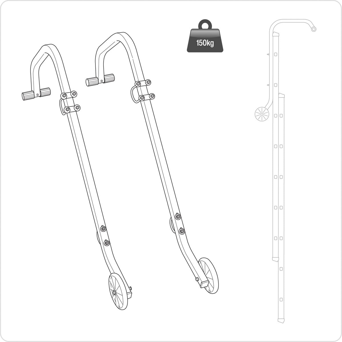Sealey Ladder Roof Hooks LAD003