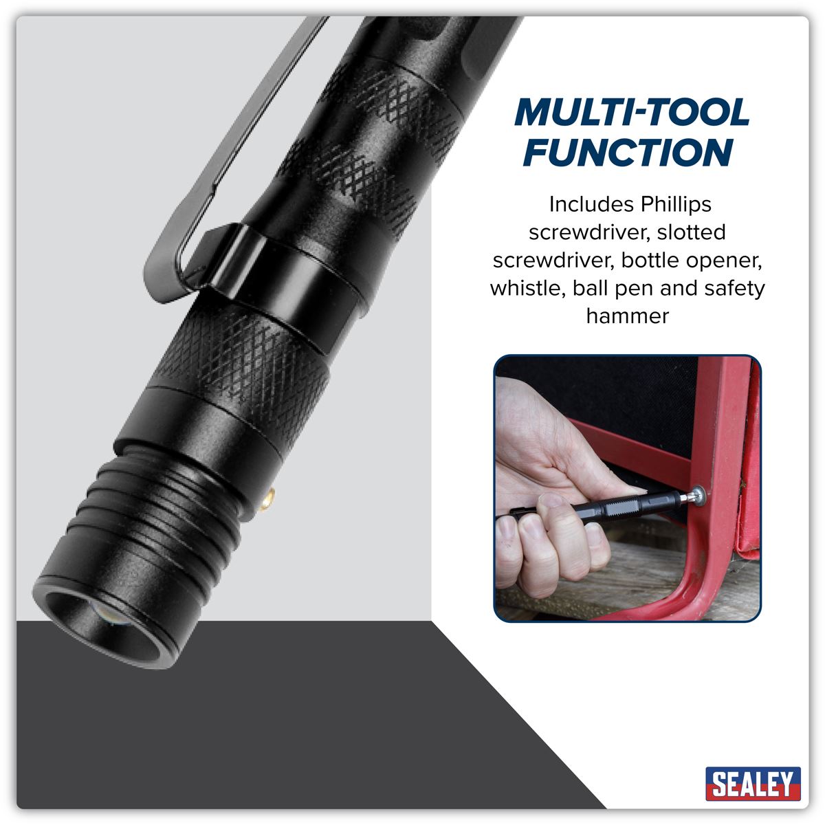 Sealey 9-in-1 Multi-Tool 1W SMD LED Penlight LED091