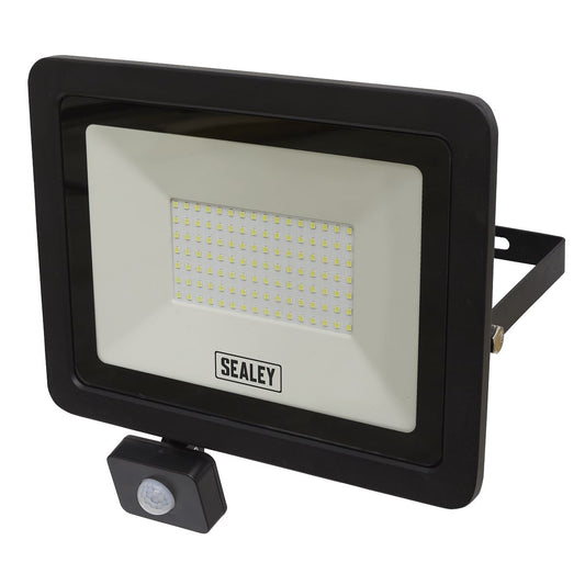 Sealey Extra-Slim Floodlight with PIR Sensor 100W SMD LED LED115PIR
