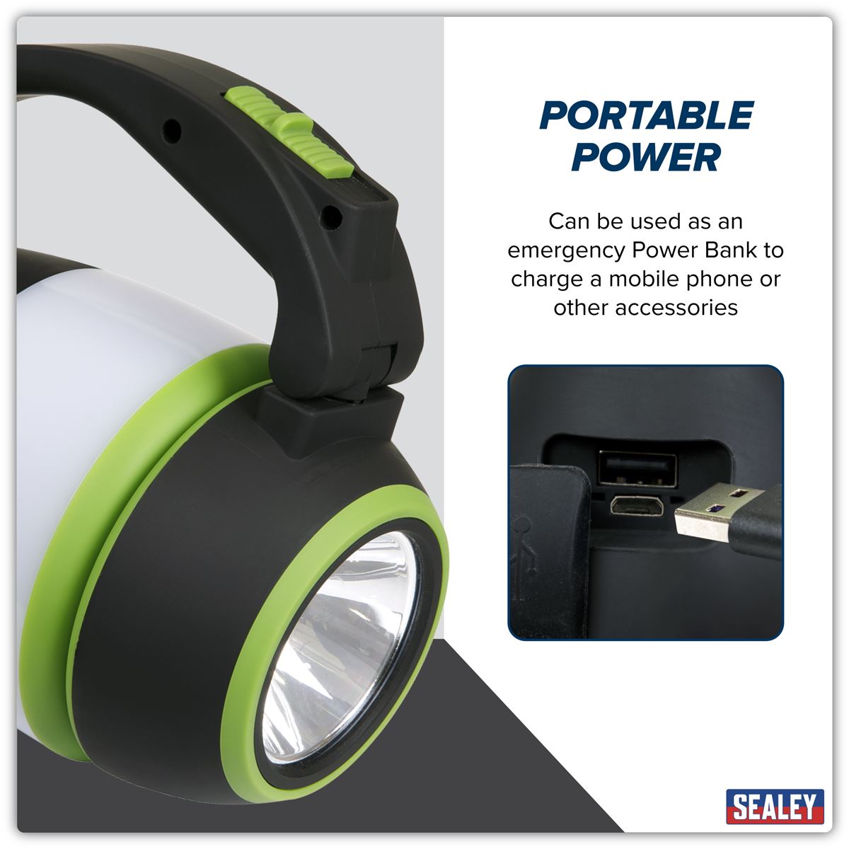 Sealey SMD LED Rechargeable 3-in-1 Spotlight 3W LED140