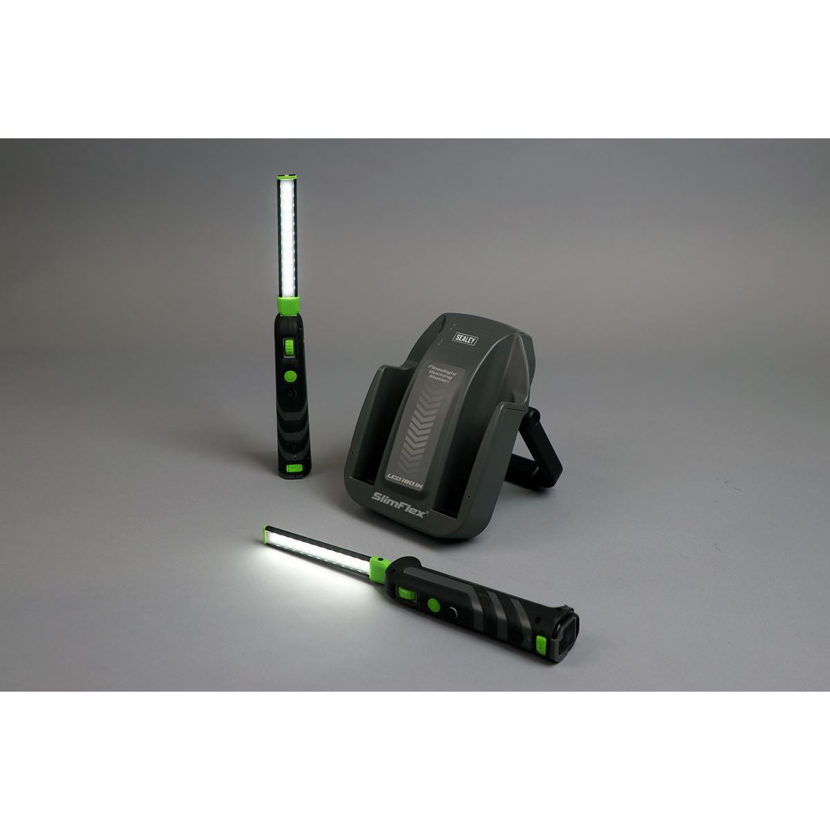 Sealey Rechargeable Floodlight/Folding Inspection Light Docking Station Kit LED1801K
