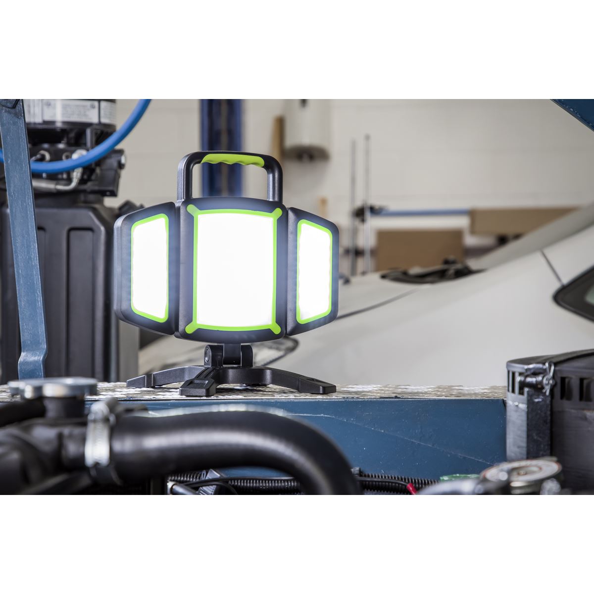 Sealey Rechargeable Flexible Floodlight 18W COB & 9W SMD LED LED18WFL