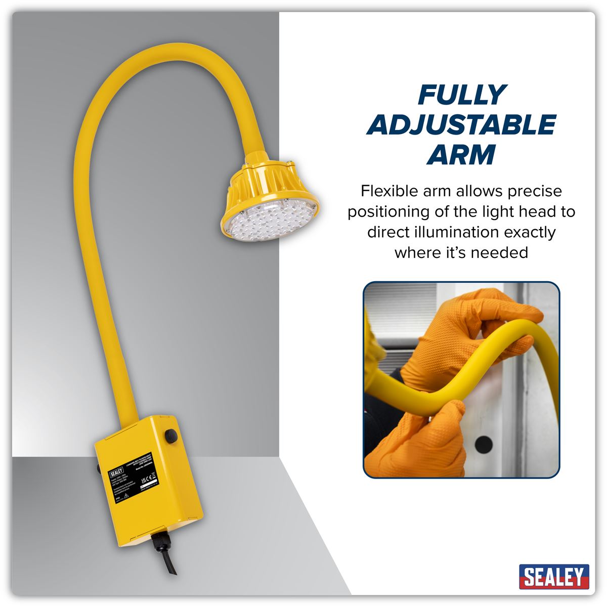 Sealey Loading Bay Floodlight with Flexible Arm 20W SMD LED LED20WDL