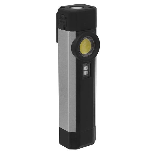 Sealey Rechargeable Aluminium Pocket Light with UV 3W COB & 1W SMD LED LED220UV