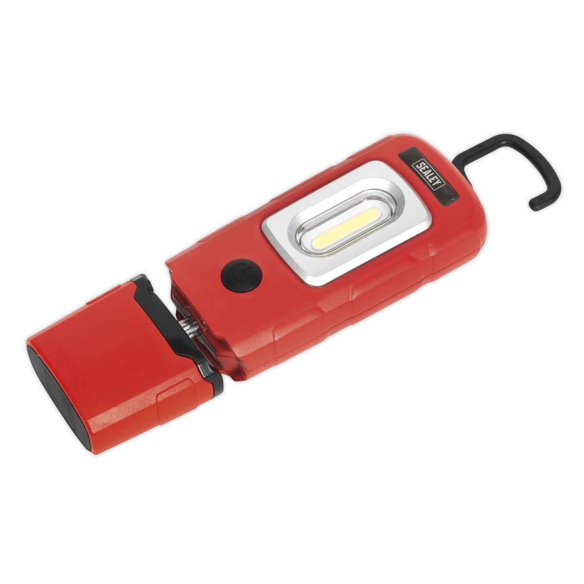 Sealey Rechargeable 360� Inspection Light 3W COB & 1W SMD LED Red Lithium-Polymer LED3601R