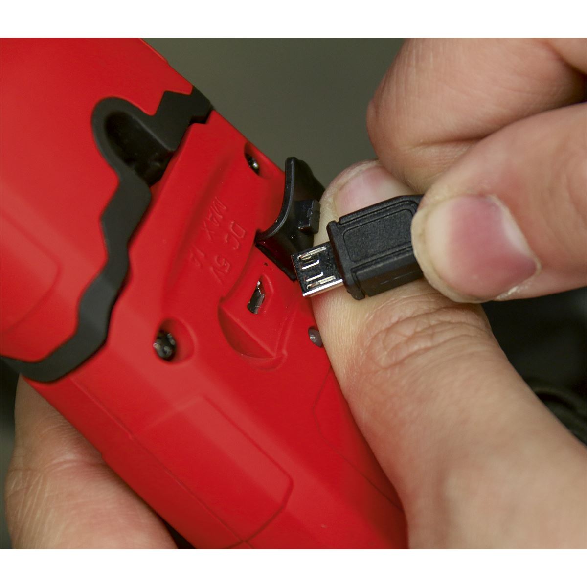 Sealey Rechargeable 360� Inspection Light 3W COB & 1W SMD LED Red Lithium-Polymer LED3601R