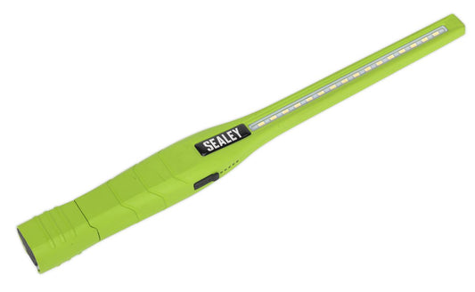Sealey Rechargeable 360� Slim Inspection Light 8W & 1W SMD LED Green Lithium-ion LED3604G