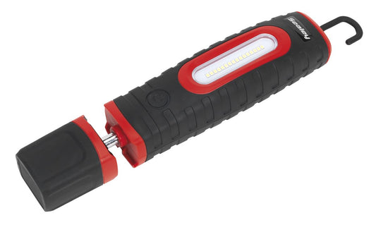 Sealey Rechargeable 360� Inspection Light 16 SMD & 3W SMD LED Black 2 x Lithium-ion LED360PLUS