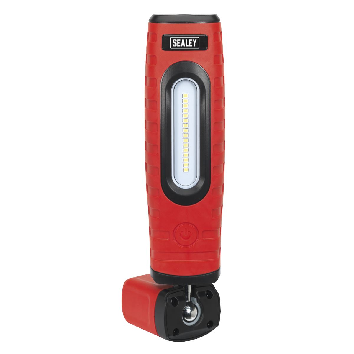 Sealey Rechargeable 360� Inspection Light 16 SMD LED & 3W LED Red 2 x Lithium-ion LED360PLUSR
