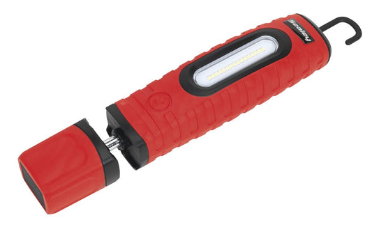 Sealey Rechargeable 360� Inspection Light 16 SMD LED & 3W LED Red 2 x Lithium-ion LED360PLUSR