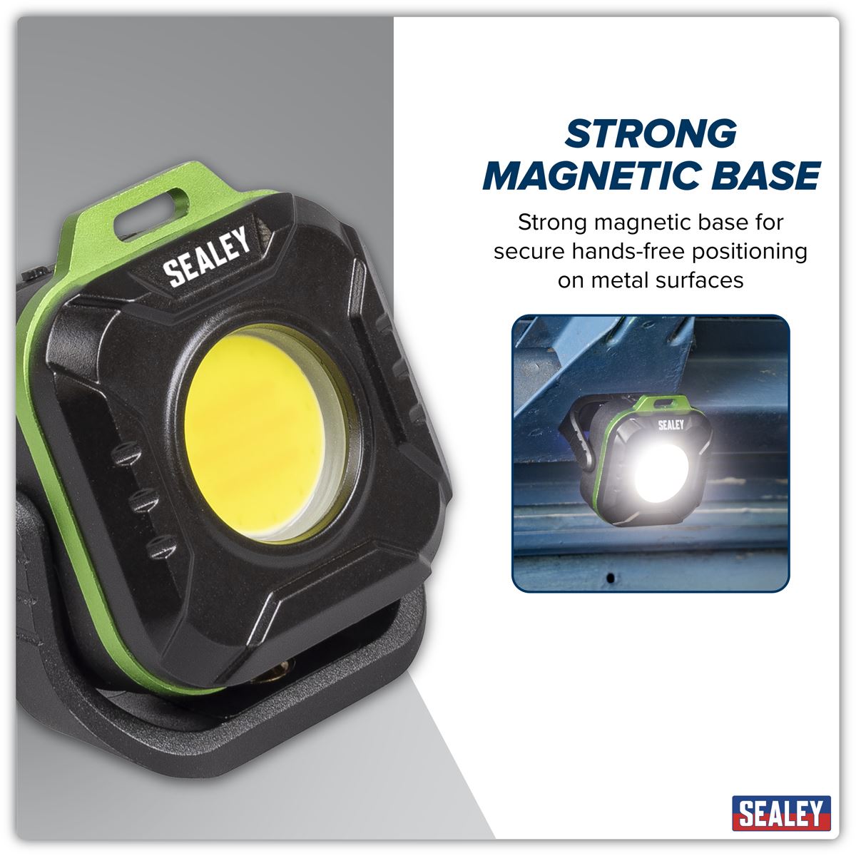Sealey Rechargeable Pocket Floodlight 5W COB LED 3.7V 1200mAh Li-ion LED500P