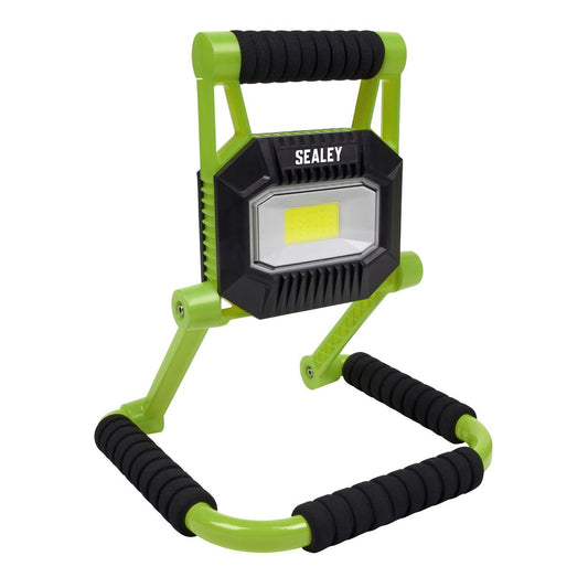 Sealey Rechargeable Portable Fold Flat Floodlight 10W COB LED Lithium-ion LEDFL10W