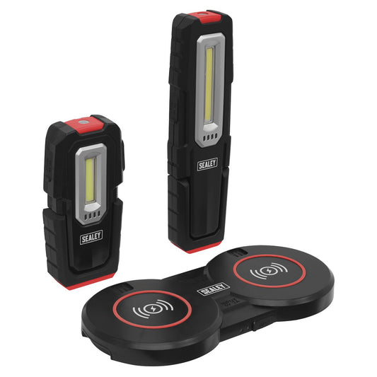 Sealey Inspection Light 3W & 5W COB LED & Double Wireless Charge Base LEDWCBCOMBO4