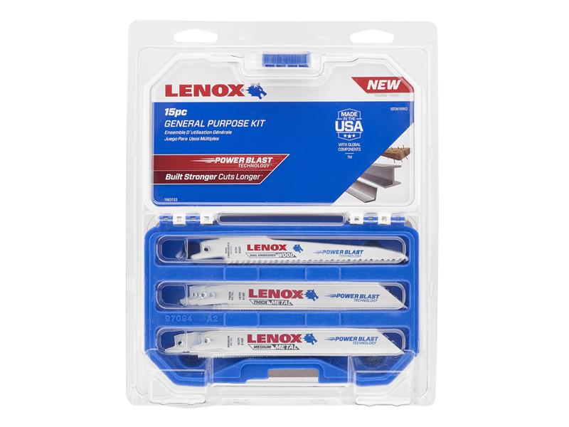 LENOX General Purpose Reciprocating Saw Blade Set 15 Piece LEN1073415