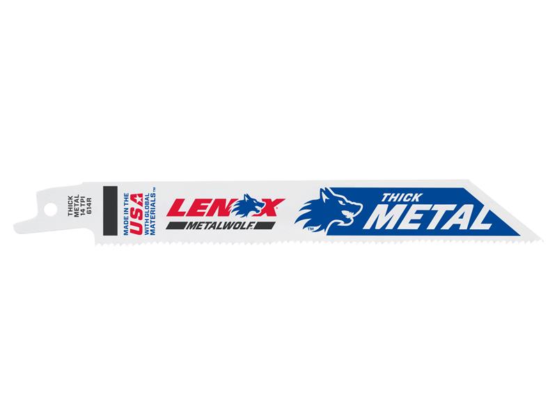 LENOX Wolf Reciprocating Saw Blade 152 x 19 x 0.9mm 14 TPI Pack 25 LEN20494B614