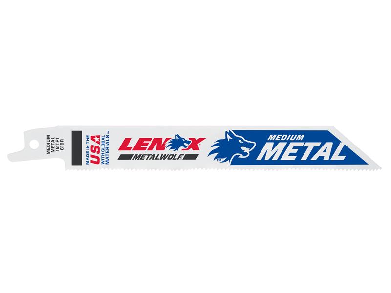LENOX Wave Reciprocating Saw Blade 152 x 19 x 0.9mm 10 TPI Pack 25 LEN20529B618