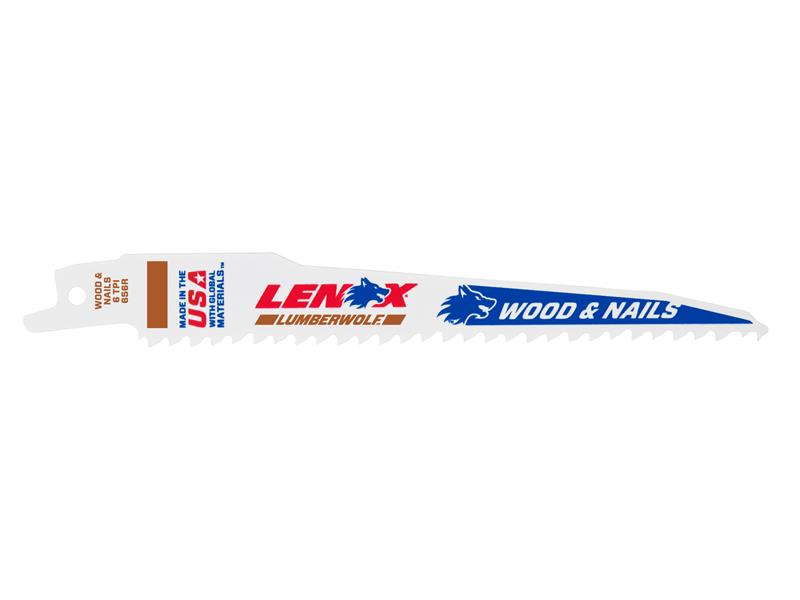 LENOX Wolf Reciprocating Saw Blade 152 x 19 x 1.3mm 6 TPI 25 Pack LEN20530B656