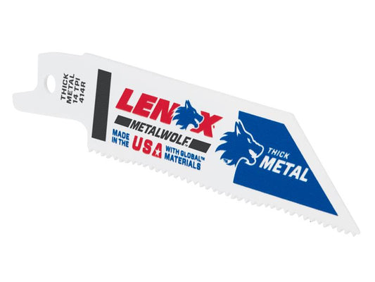 LENOX Wolf Reciprocating Saw Blade 102 x 19 x 0.9mm 14 TPI Pack 5 LEN20550414R