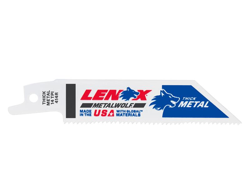 LENOX Wolf Reciprocating Saw Blade 102 x 19 x 0.9mm 14 TPI Pack 5 LEN20550414R