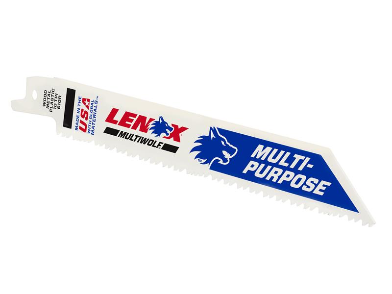 LENOX Reciprocating Saw Blade 152 x 19 x 0.9mm 10 TPI (Pack 5) LEN20562610R