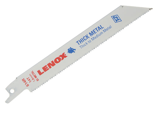 LENOX 20564-614R Metal Cutting Reciprocating Saw Blades Pack of 5 150mm 14tpi LEN20564