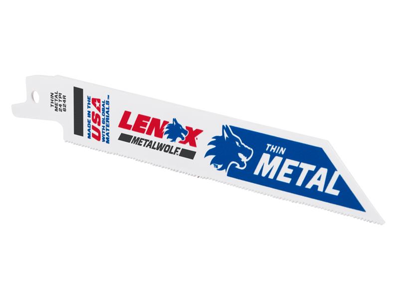 LENOX Wolf Reciprocating Saw Blade 152 x 19 x 0.9mm 24 TPI Pack 5 LEN20568624R