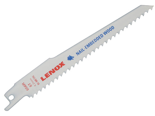 LENOX 20572-656R Wood Cutting Reciprocating Saw Blades 150mm 6 TPI (Pack 5) LEN20572