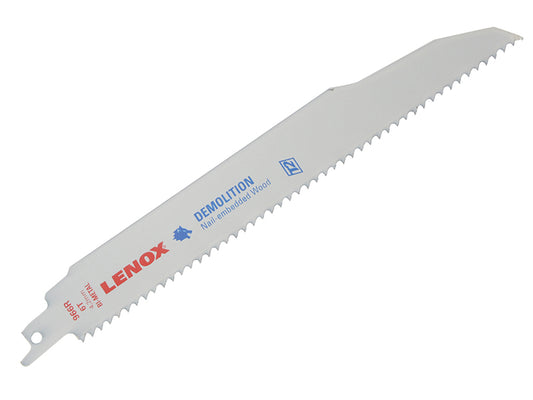 LENOX 20598-966R Demolition Reciprocating Saw Blades 225mm 6 TPI (Pack 2) LEN20598
