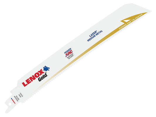 LENOX 9118GR Gold® Extreme Reciprocating Saw Blades 229mm 18 TPI (Pack 5) LEN9118GR