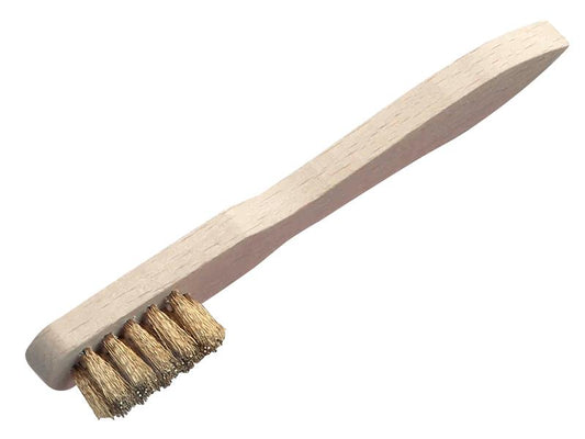 Lessmann Spark Plug Brush 2 Row Brass Wire LES125111