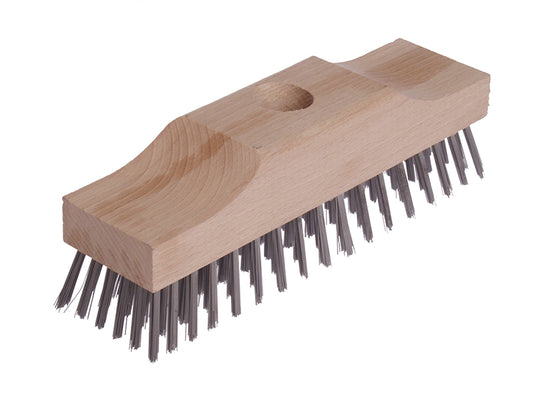 Lessmann Broom Head Raised Wooden Stock 6 Row 220mm x 60mm LES148101