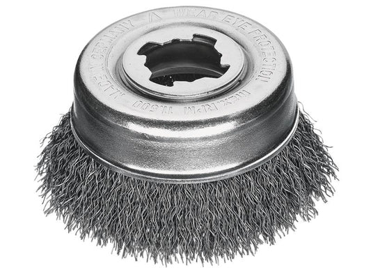 Lessmann Non Sparking Crimped Cup Steel Brush 85mm X-Lock LES42316X