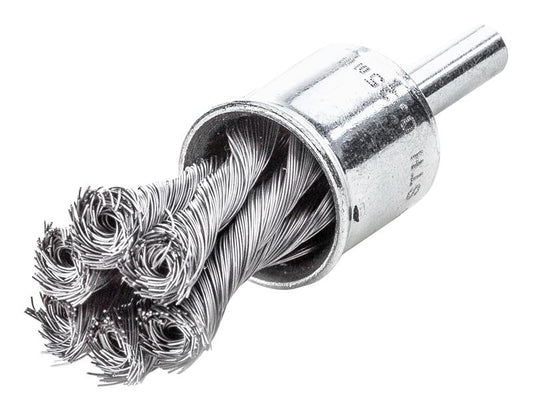 Lessmann Knot End Brush with Shank 22mm, 0.35 Steel Wire LES454278