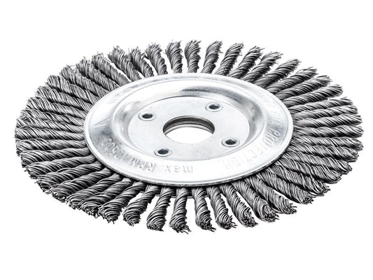 Lessmann Pipeline Brush 40 Knots 125 x 22.2mm Bore Steel Wire LES47320140