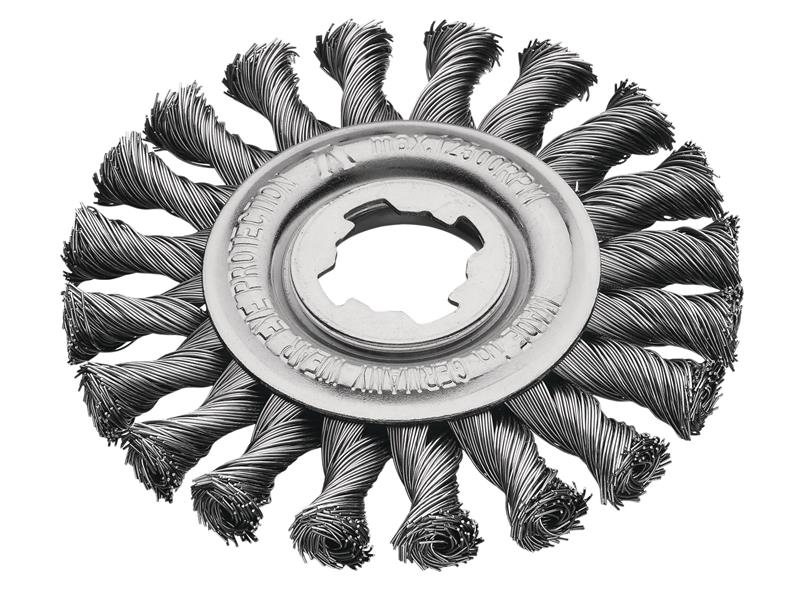 Lessmann Non Sparking Steel Knot Wheel Brush 125mm X-Lock LES47321X