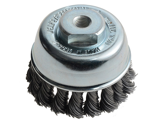Lessmann Knot Cup Brush 65mm M10x1.25, 0.50 Steel Wire LES482213