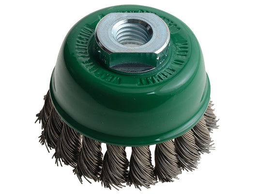 Lessmann Knot Cup Brush 65mm M14x2.0, 0.50 Stainless Steel Wire LES482817