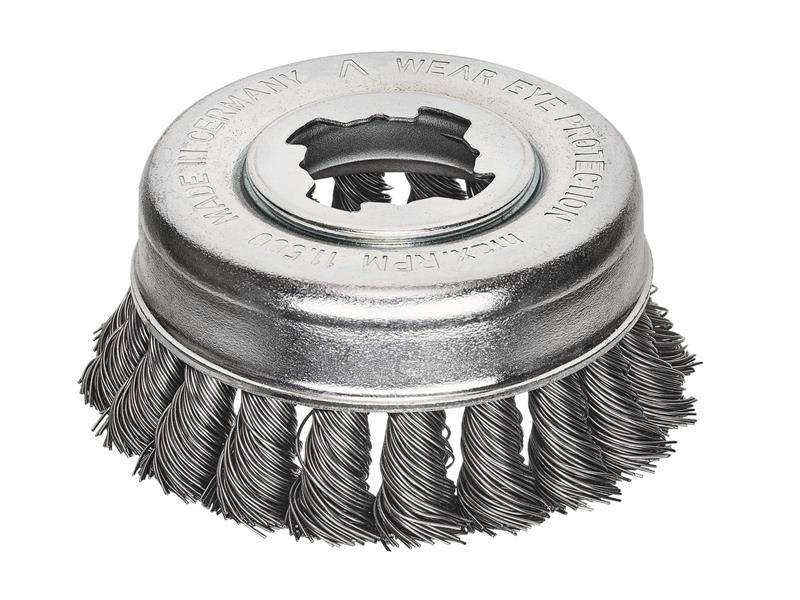 Lessmann Non Sparking Steel Knot Cup Brush 85mm X-Lock LES48321X