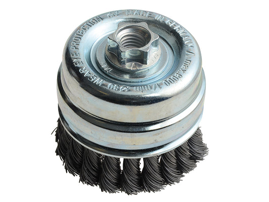 Lessmann Knot Cup Brush 80mm M14x2, 0.50 Steel Wire* LES484217