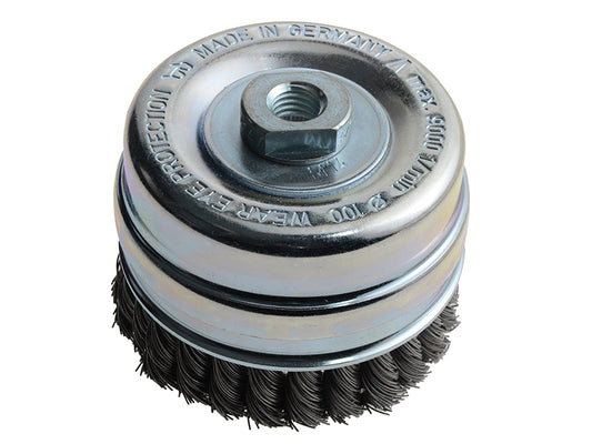 Lessmann Knot Cup Brush 100mm M14x2.0, 0.50 Steel Wire* LES486217