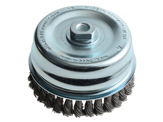 Lessmann Knot Cup Brush 125mm M14x2.0, 0.50 Steel Wire* LES487217