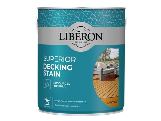 Liberon Light Oak Superior Decking Stain 2.5 litre LIB126117