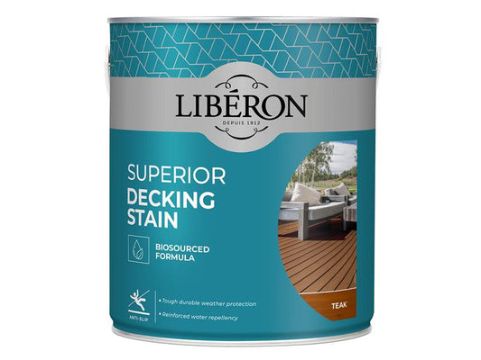 Liberon Teak Superior Decking Stain 2.5 litre LIB126118