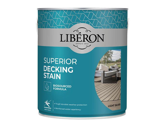 Liberon Light Silver Superior Decking Stain 2.5 litre LIB126120