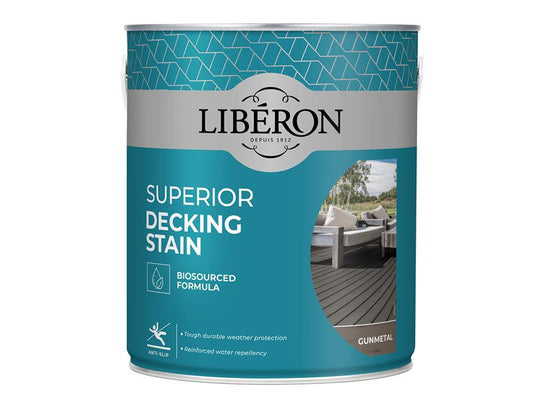 Liberon Gun Metal Superior Decking Stain 2.5 litre LIB126122