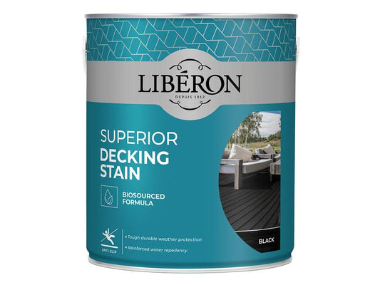 Liberon Black Superior Decking Stain 2.5 litre LIB126123