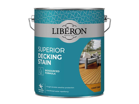 Liberon Light Oak Superior Decking Stain 5 litre LIB126127