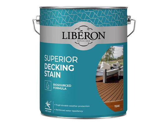 Liberon Teak Superior Decking Stain 5 litre LIB126128
